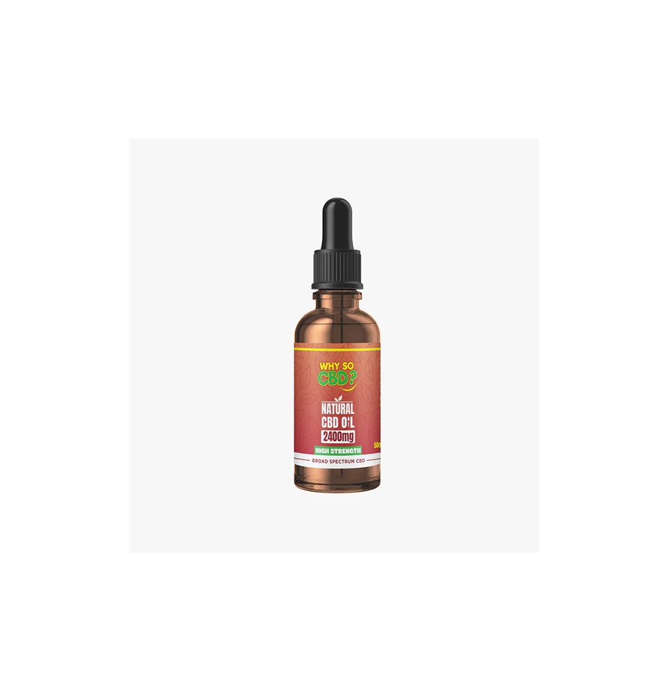Why So CBD? 2400mg Broad-Spectrum CBD Natural Oil - 50ml