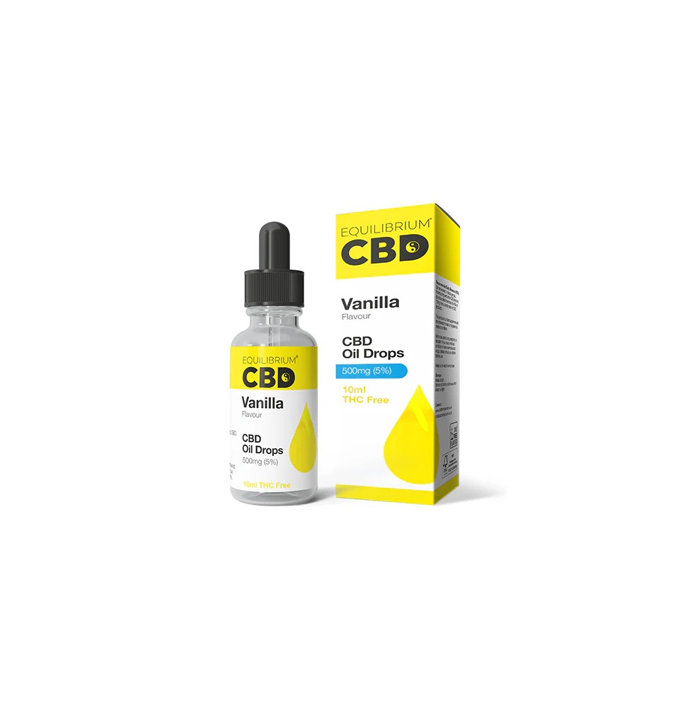 500mg Equilibrium CBD Oil 10ml - Vanilla Flavour