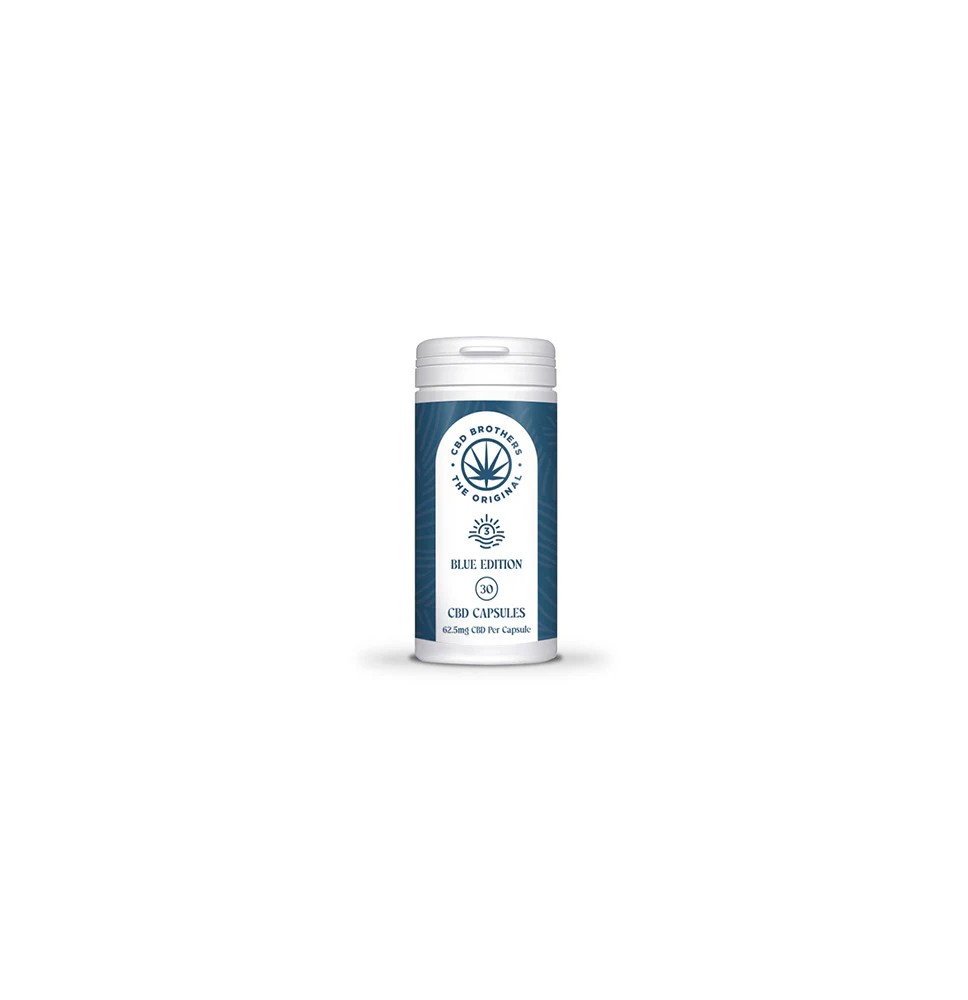 CBD Brothers Blue Edition 1875mg CBD/CBDA Vegan Capsules - 30 Caps