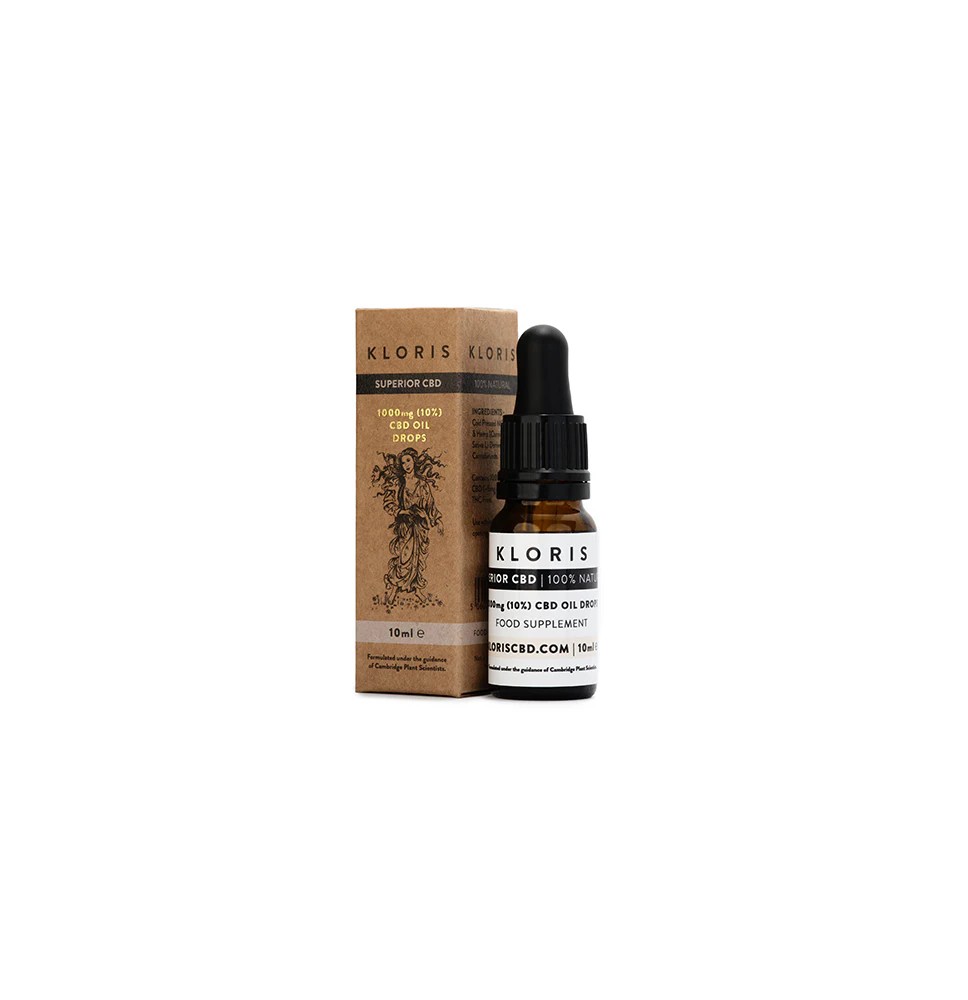 Kloris 1000mg (10%) CBD Oil Drops - 10ml