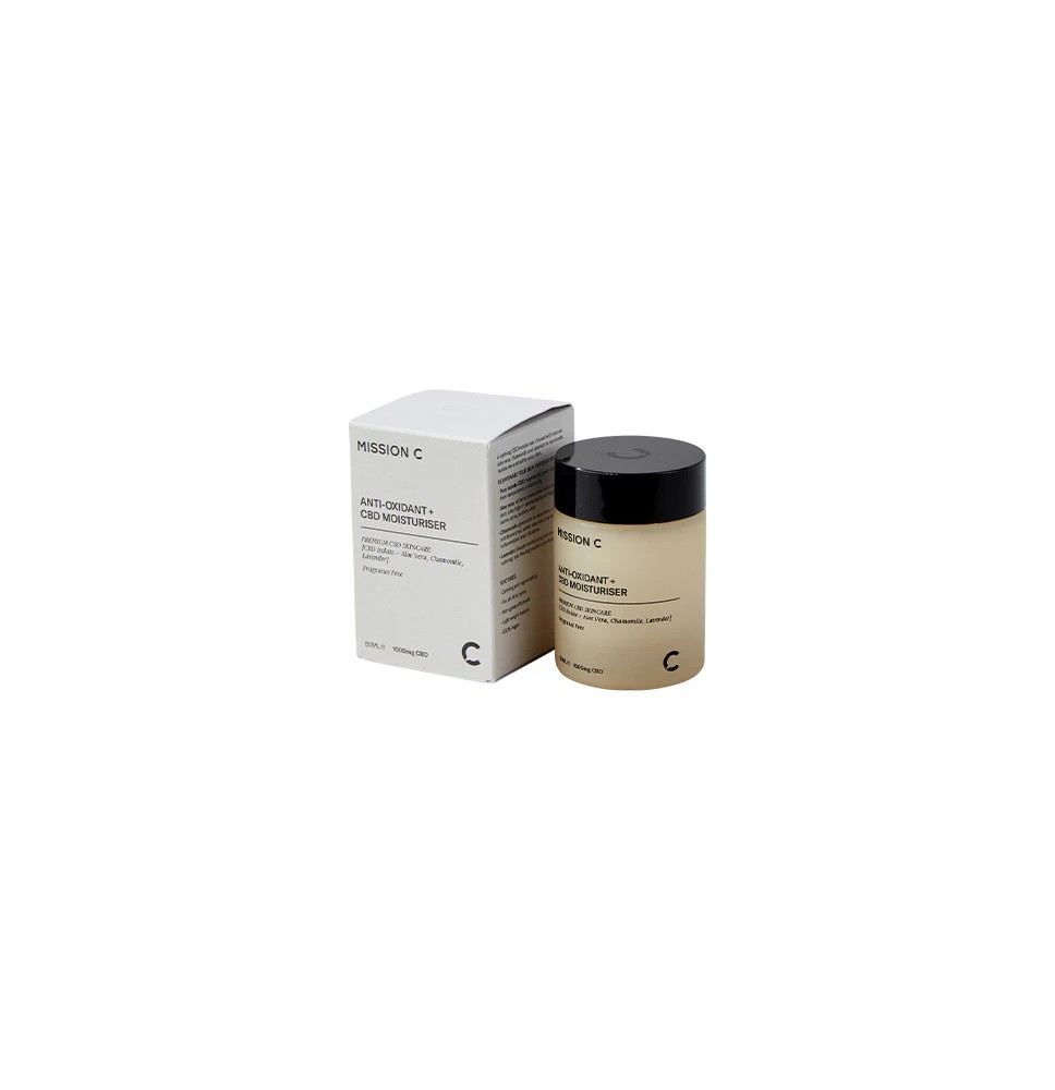 Mission C Anti-Oxidant + 1000mg CBD Moisturiser - 50ml