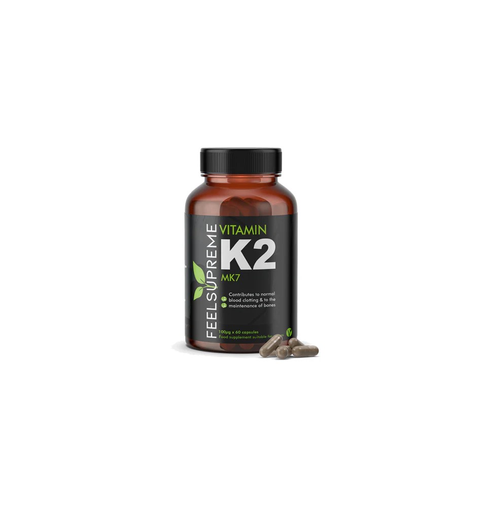 Feel Supreme 6000ug Vitamin K2 MK7 Capsules - 60 Caps