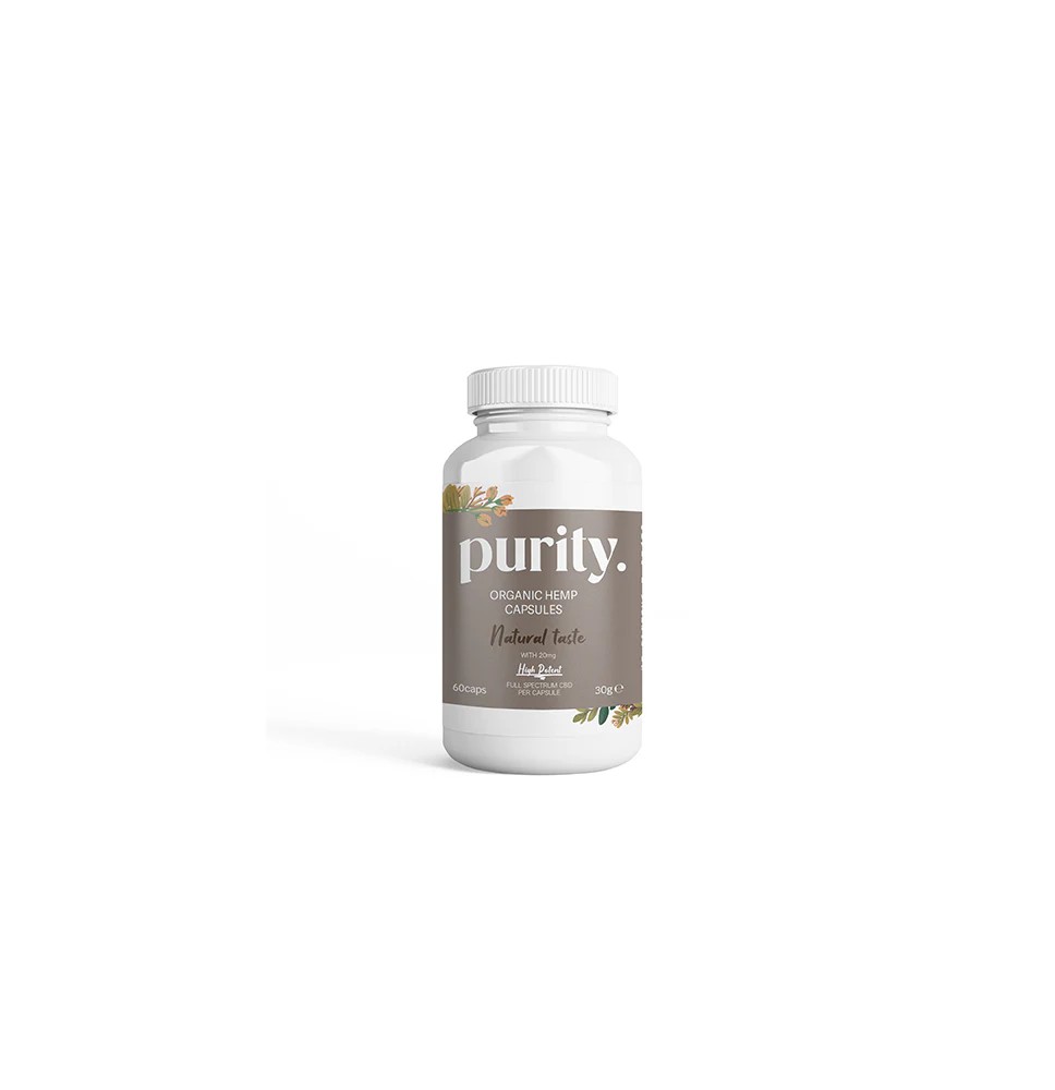 Purity 1200mg Full-Spectrum High Potency CBD Capsules - 60 caps