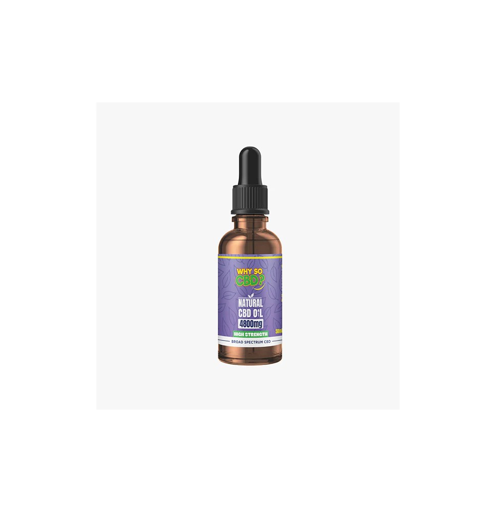Why So CBD? 4800mg Broad-Spectrum CBD Natural Oil - 50ml