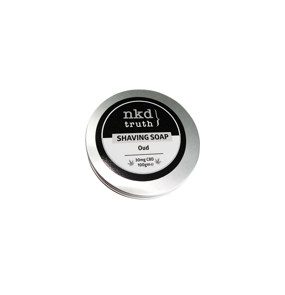 NKD 30mg CBD Speciality Shaving Soap 100g - Oud (Buy 1 Get 1 Free)