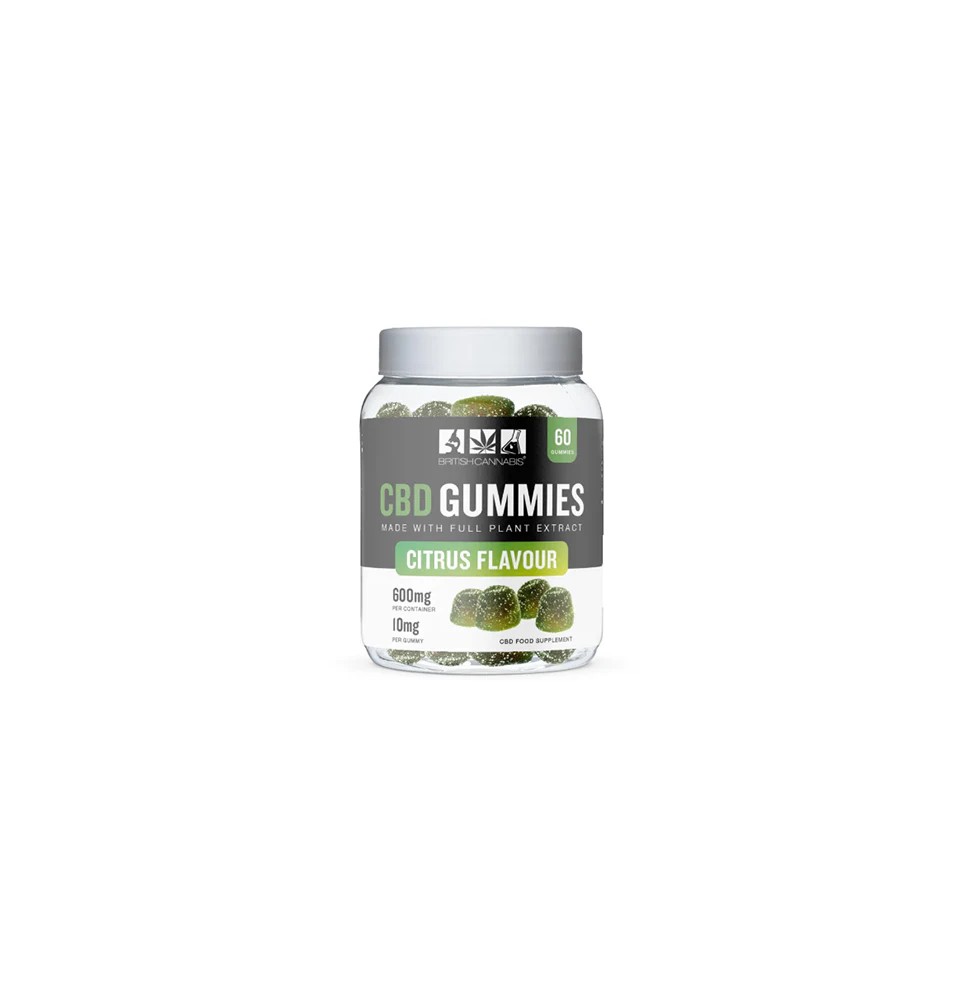 CBD by British Cannabis 600mg CBD Gummies Citrus - 60 Pieces