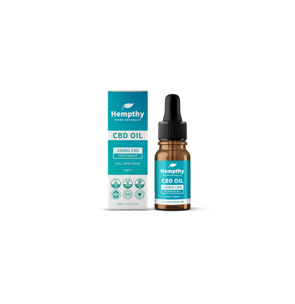 Hempthy 1000mg CBD Oil Full Spectrum Peppermint - 10ml