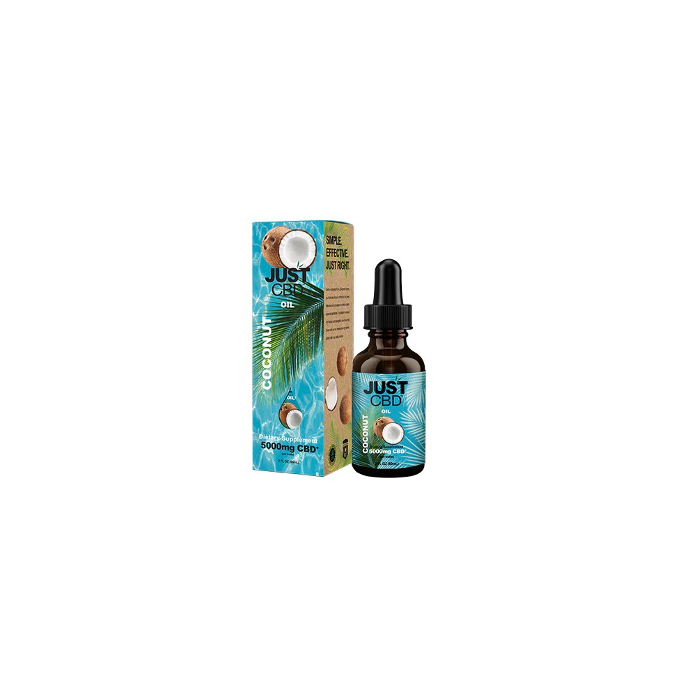 Just CBD 5000mg Coconut Oil Tincture - 30ml