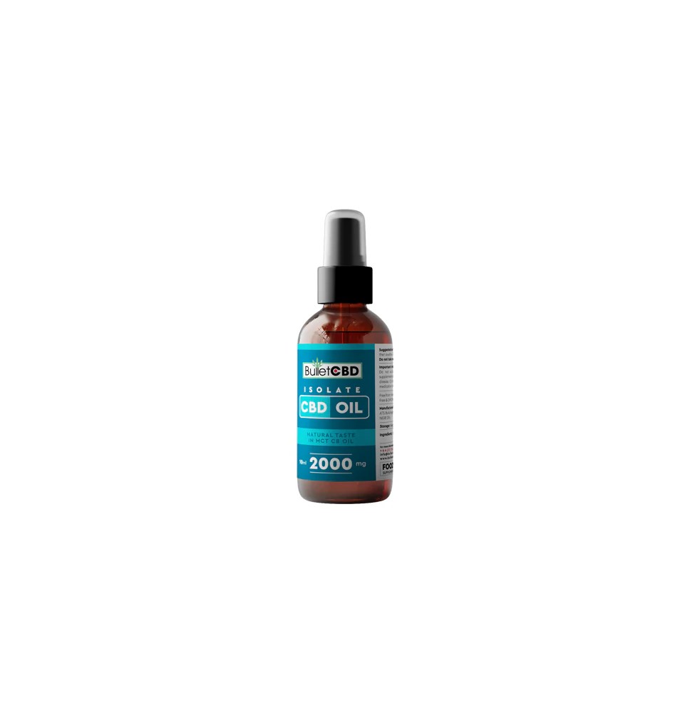 Bullet CBD 2000mg Pure CBD Isolate MCT Oil Spray - 10ml