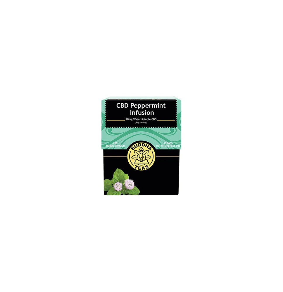 Buddha Teas 5mg CBD Tea Bags - Peppermint Infusion