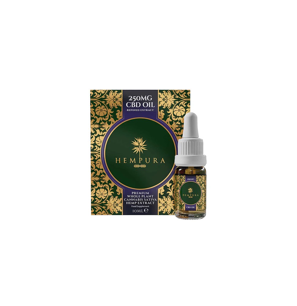 Hempura 250mg CBD Broad Spectrum Oil Refined with terpenes - 10ml