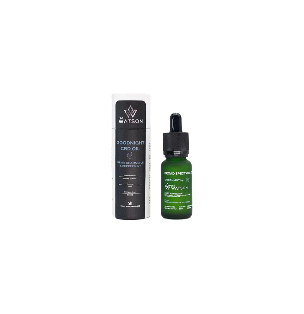 Dr Watson 1500mg Broad-Spectrum Goodnight CBD Oil 20ml