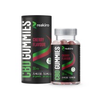 Reakiro 750mg Full Spectrum CBD Cherry Vegan Gummies - 30 Pieces