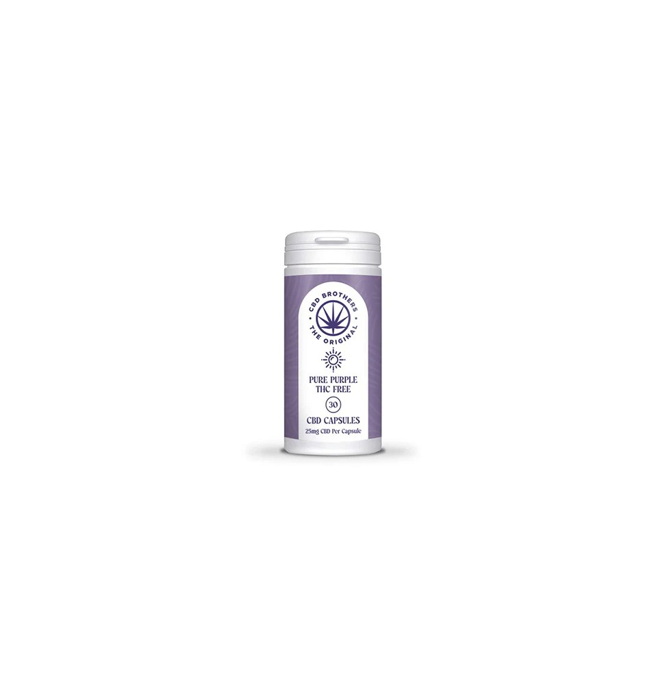 CBD Brothers Pure Purple 750mg CBD Vegan Capsules - 30 Caps