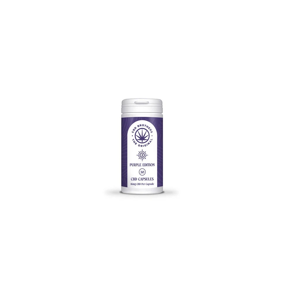 CBD Brothers Purple Edition 480mg CBD/CBDA Vegan Capsules - 30 Caps