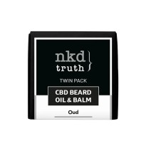 NKD 150mg CBD Twin Pack OUD Beard Oil and balm