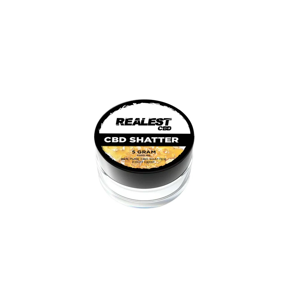 Realest CBD 5000mg Broad Spectrum CBD Shatter (BUY 1 GET 1 FREE)