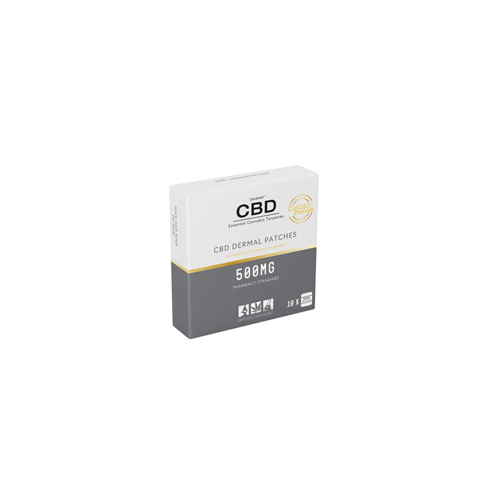 CBD by British Cannabis 500mg CBD Dermal CBD Patches - 10 Patches