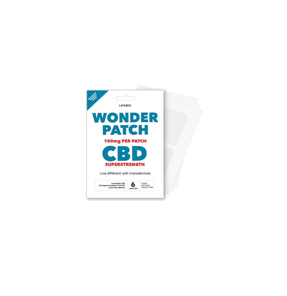 Lifebio 600mg CBD Superstrength Wonderpatch - 6 Patches