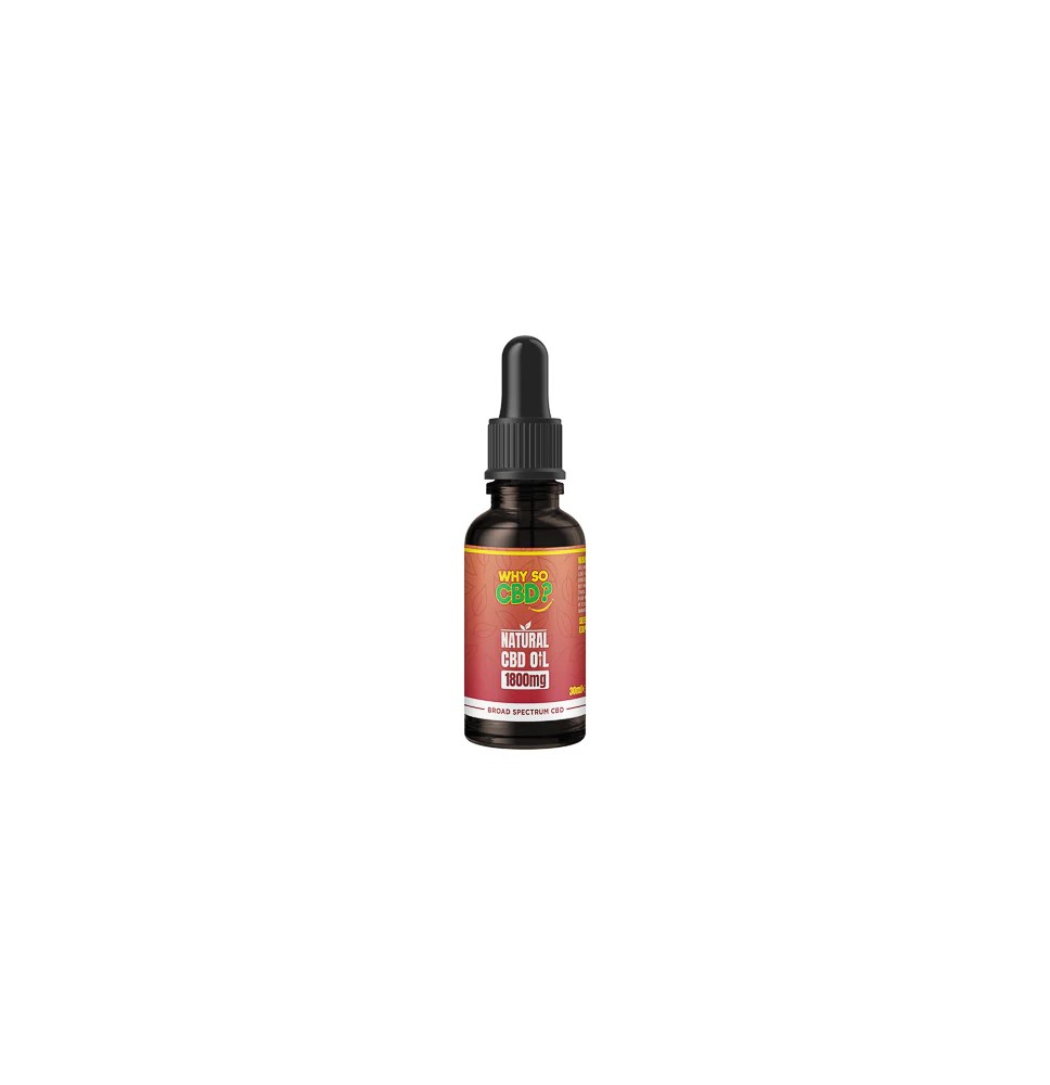 Why So CBD? 1800mg Broad-Spectrum CBD Natural Oil - 30ml