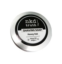 NKD 30mg CBD Speciality Shaving Soap 100g - Honey Oak (Buy 1 Get 1 Free)