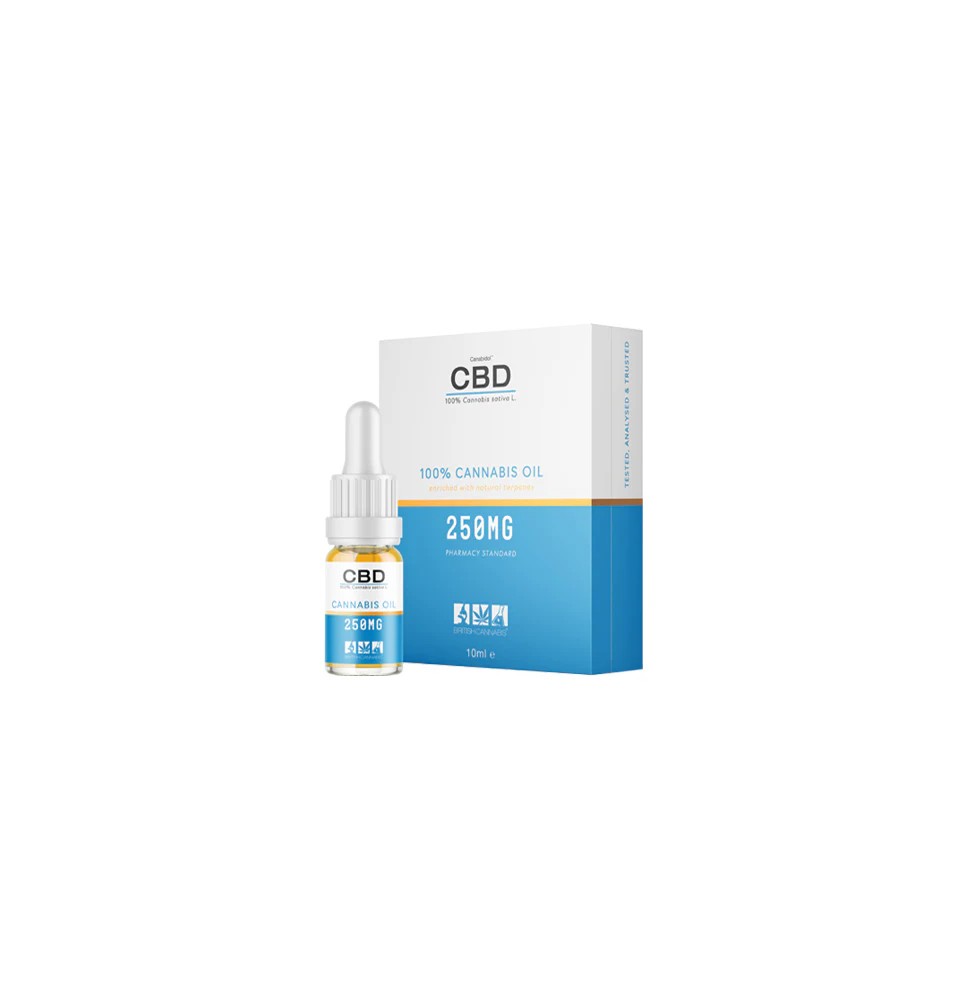 CBD by British Cannabis 250mg CBD Cannabis Oil Drops 10ml
