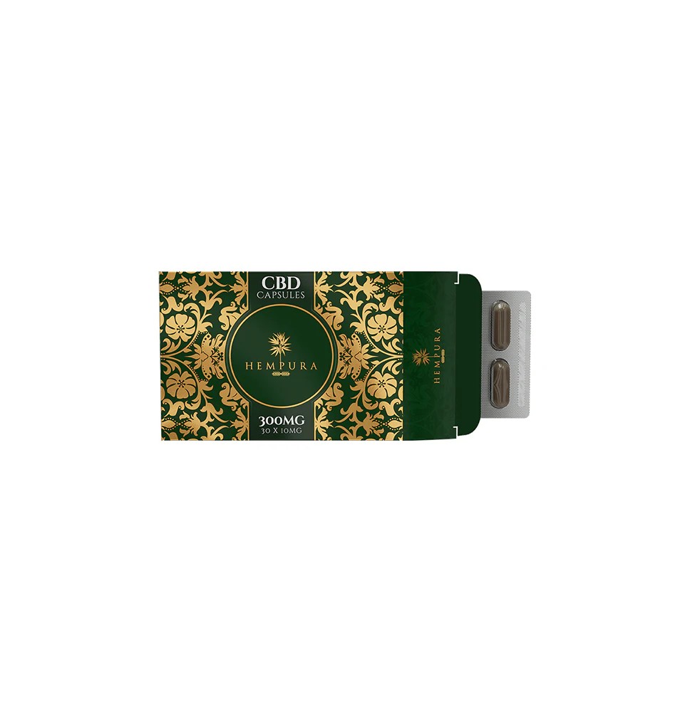 Hempura 300mg Broad Spectrum CBD Capsules - 30 Caps