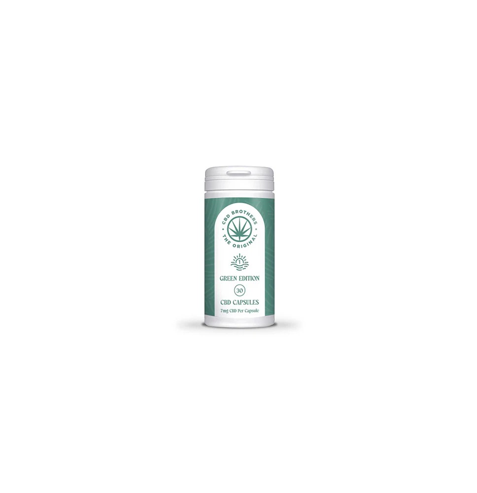 CBD Brothers Green Edition 210mg CBD/CBDA Vegan Capsules - 30 Caps