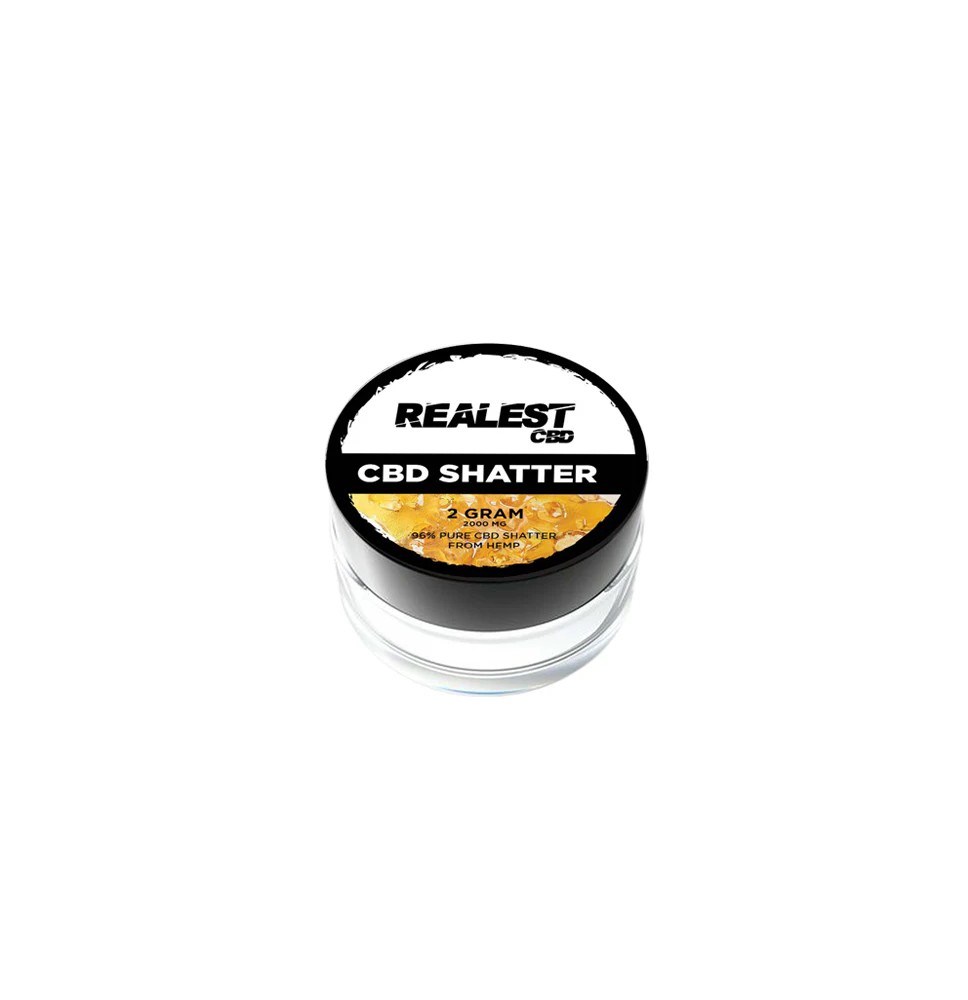 Realest CBD 2000mg Broad Spectrum CBD Shatter (BUY 1 GET 1 FREE)