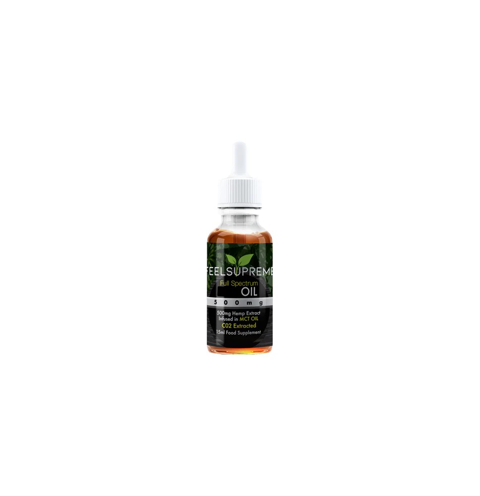 Feel Supreme 500mg Full Spectrum CBD In MCT Oil - 15ml