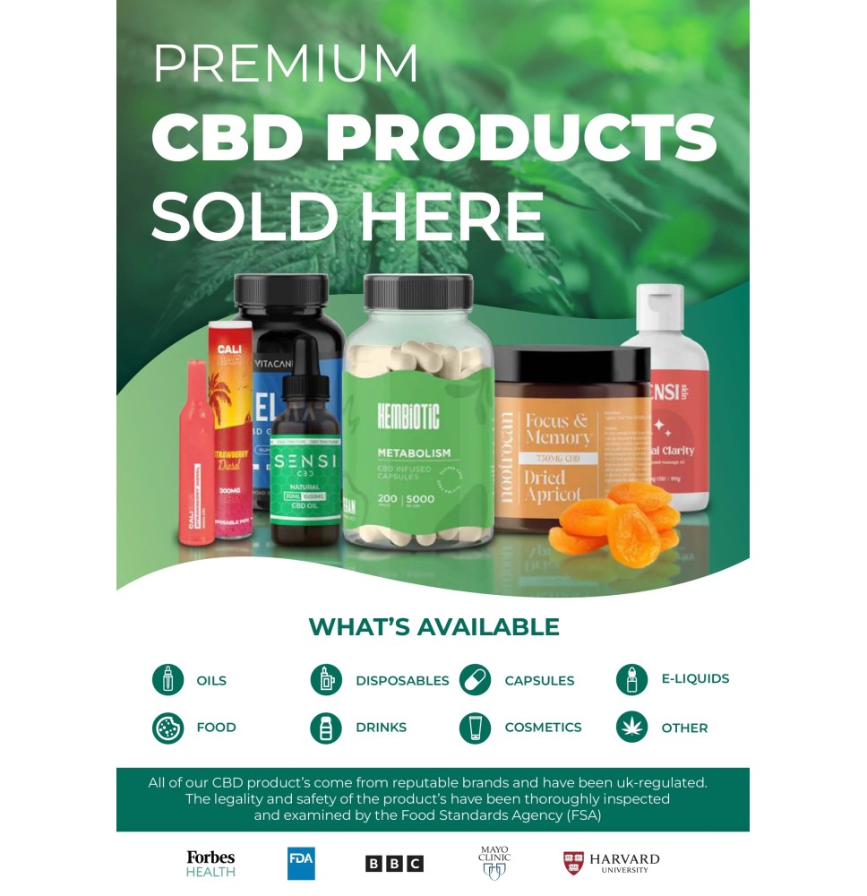 FREE CBD A3 Promotional Poster - For Your Business!