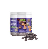 Hempthy 500mg CBD Choc Drops Dog Treats - 30 Treats