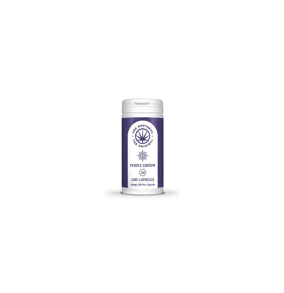 CBD Brothers Purple Edition 1200mg CBD/CBDA Vegan Capsules - 30 Caps
