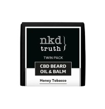 NKD 150mg CBD Twin Pack Honey Tobacco Beard Oil and balm