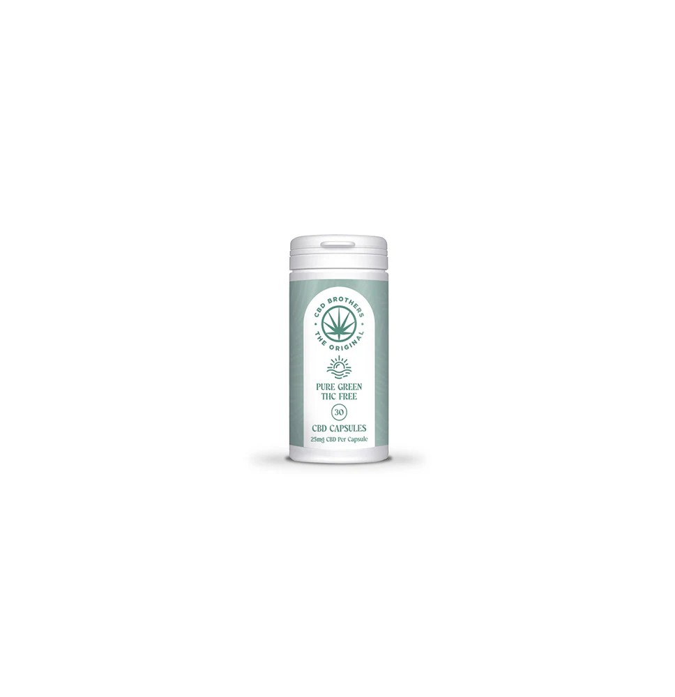 CBD Brothers Pure Green 750mg CBD Vegan Capsules - 30 Caps