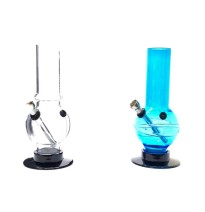 8" Mixed Colour Plain  Acrylic Bong - FB 0239
