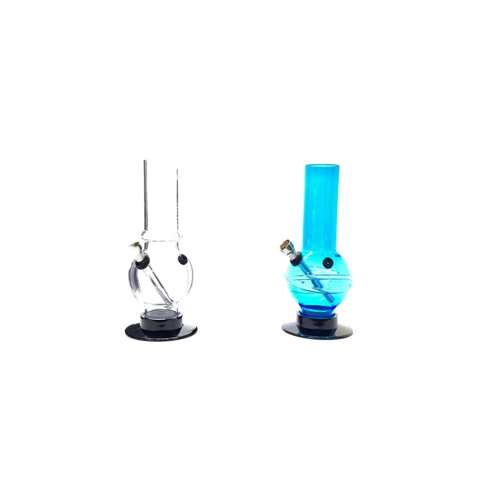 8" Mixed Colour Plain  Acrylic Bong - FB 0239
