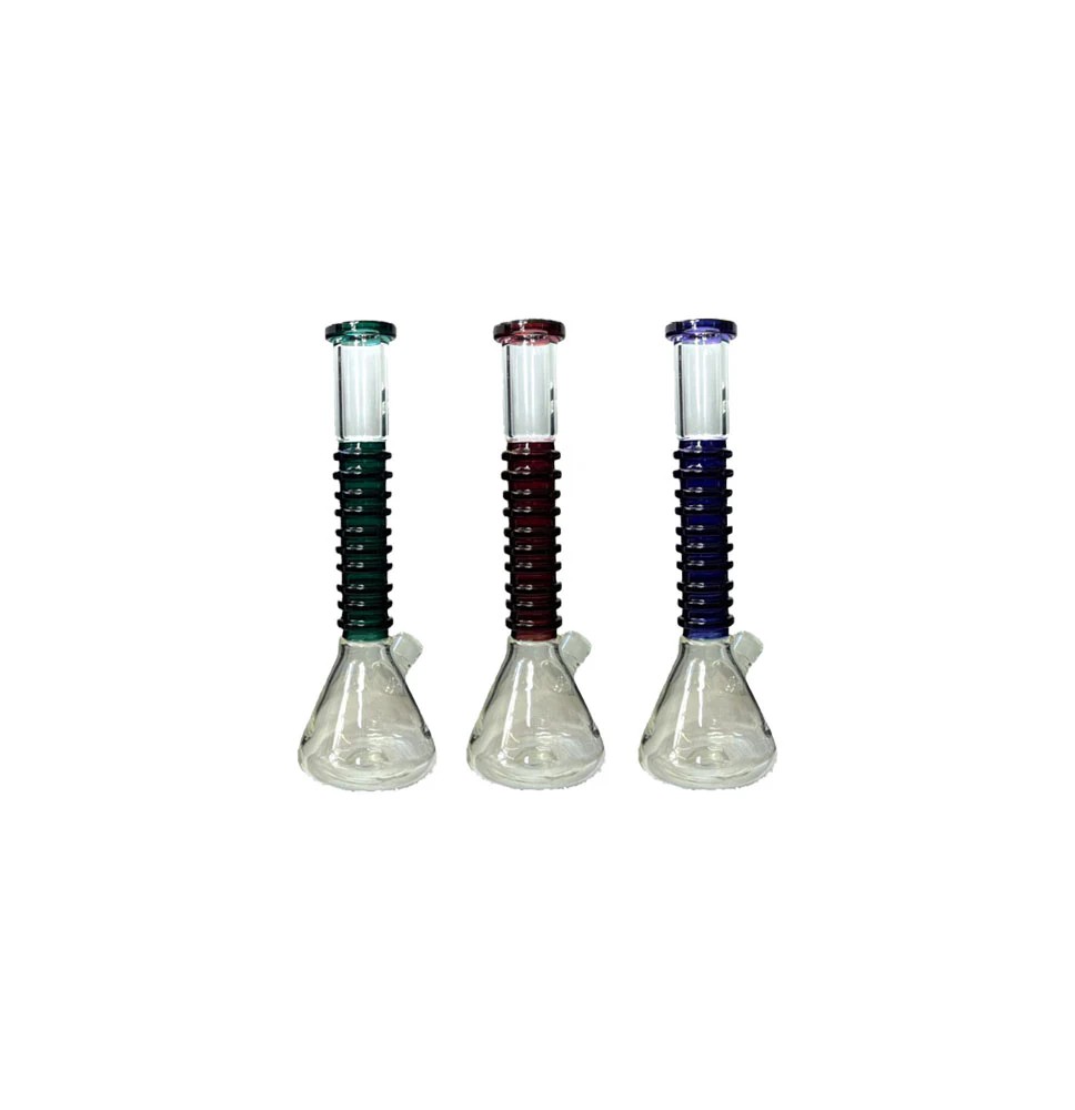 14" Large Percolator Beaker Base Glass Bong - GB002