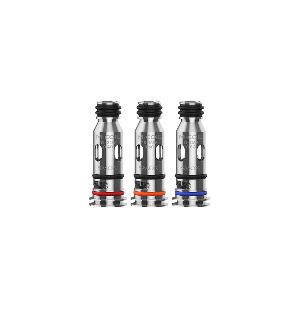 SMOK M Coils Five Pack (0.4Ohm/0.6Ohm/0.8Ohm)