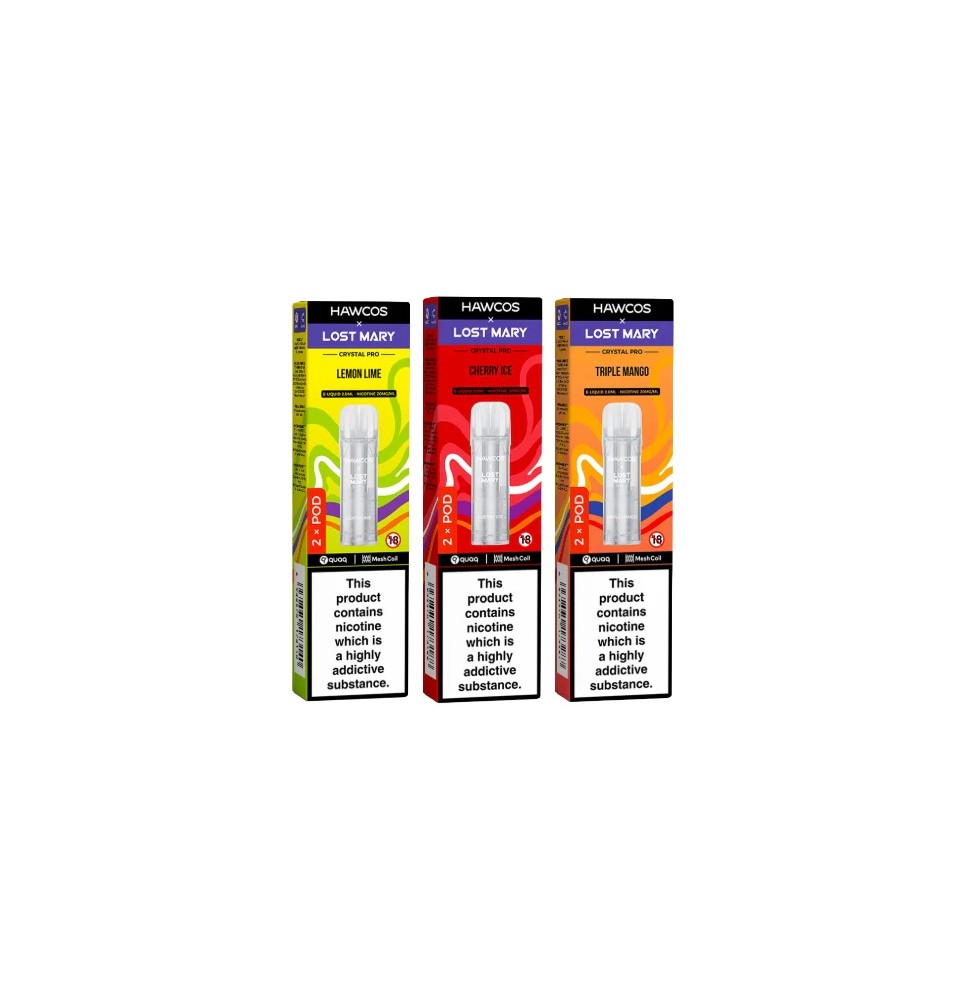 Hawcos x Lost Mary Crystal Pro Prefilled Pod