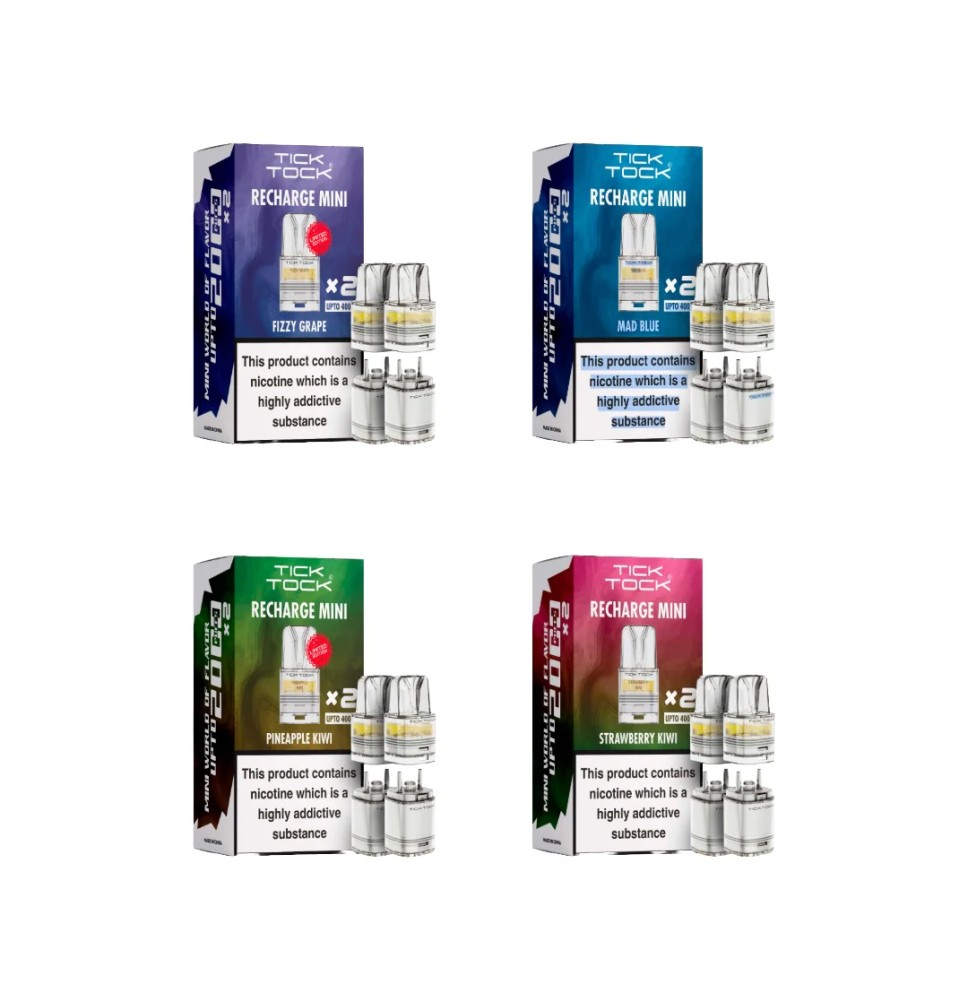 Tick Tock Recharge MINI 2K Prefilled Pods  2000 Puffs