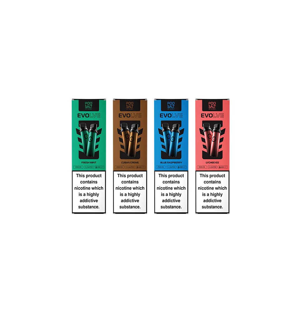 20mg Pod Salt Evolve Pods 2ml - 600 Puffs