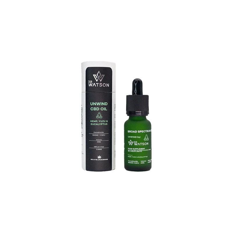 Buy Dr Watson 1500mg Broad-Spectrum Unwind CBD Oil 20ml | Express Highs UK