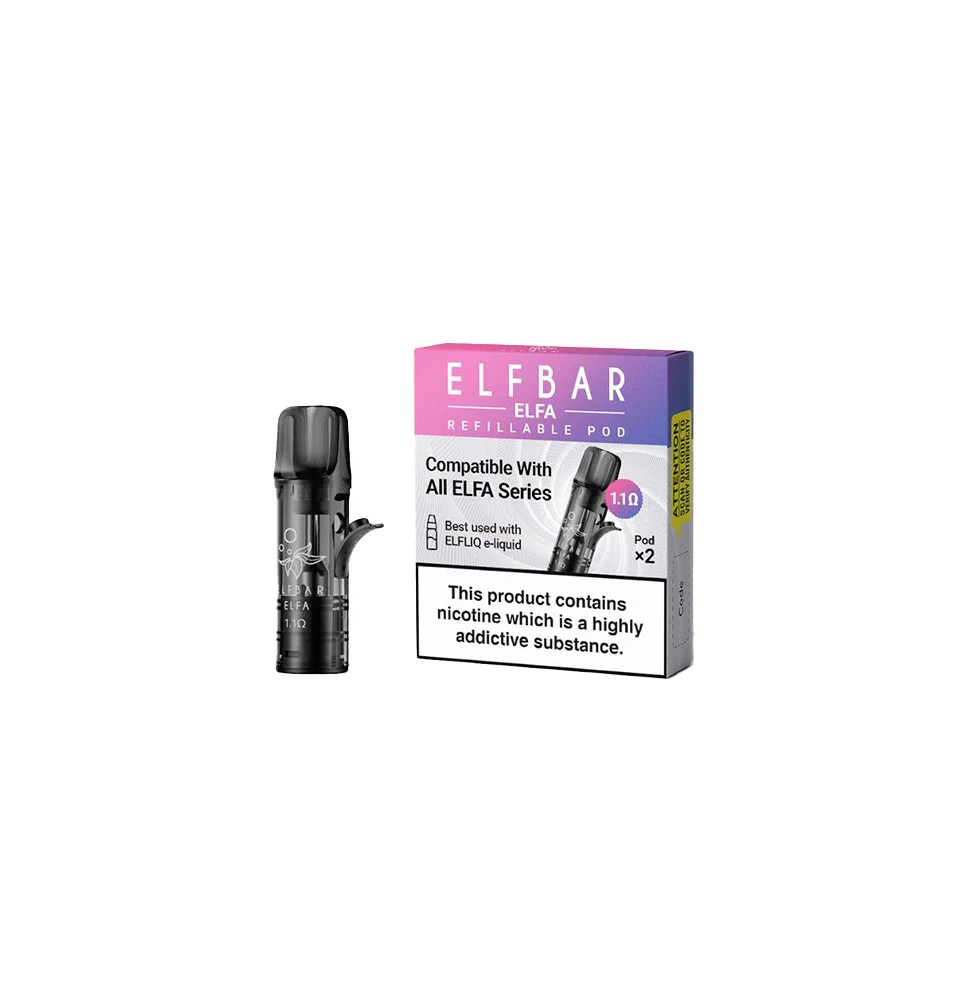 Elf Bar ELFA Empty Refillable Pods 2ml - 2 pcs