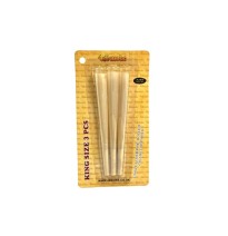 4Smoke King Size 3 piece Organic Brown Pre-rolled Rolling Paper