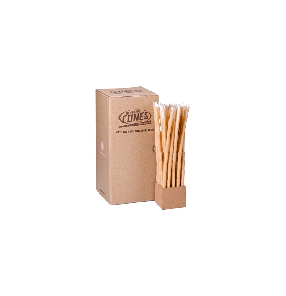 900 x Mountain High Small 1 1/4 Pre-Rolled BULK Cones Natural