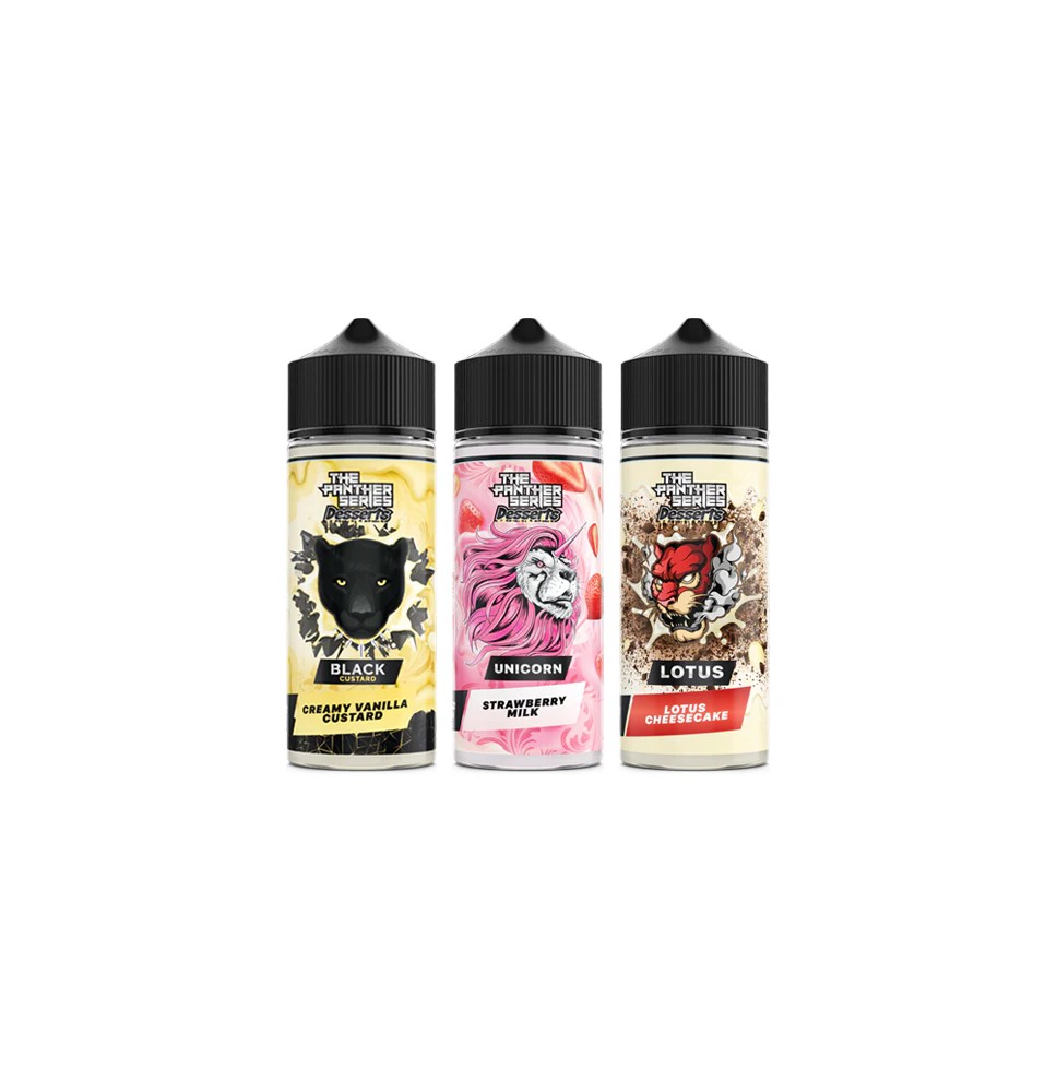 The Panther Series Desserts By Dr Vapes 100ml Shortfill 0mg (78VG/22PG)
