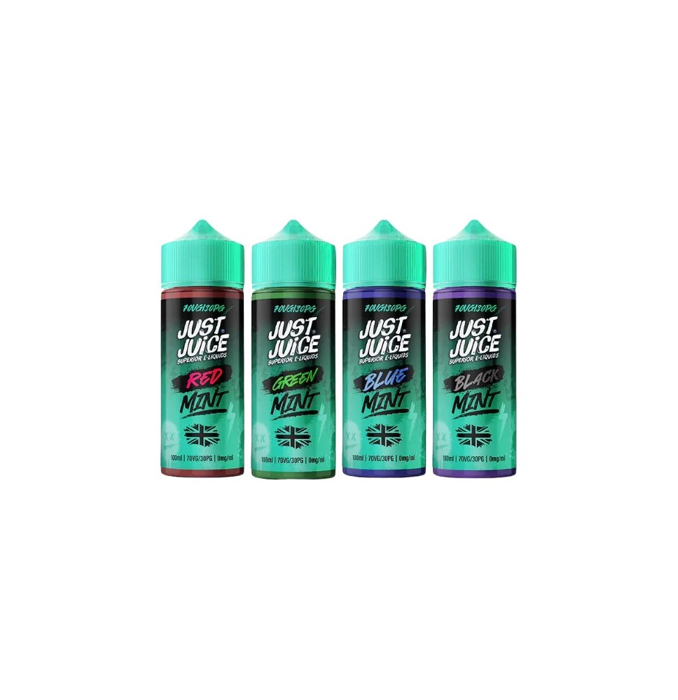 0mg Just Juice MINT 100ml Shortfill (70VG/30PG)