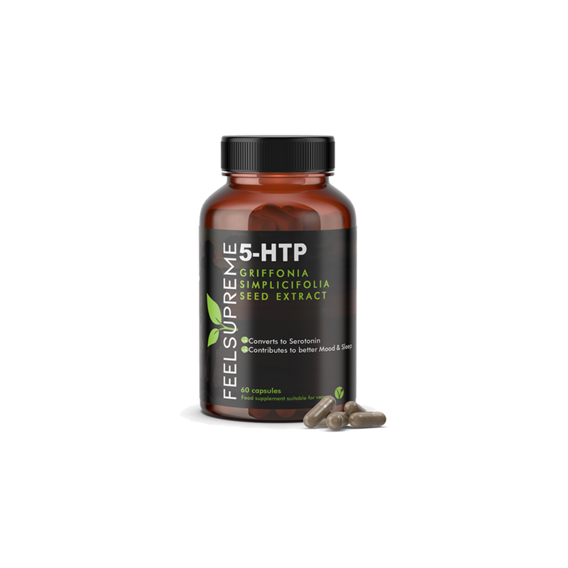 Buy Feel Supreme 5-HTP Griffonia Simplicifolia Seed Extract Capsules - 60 Caps | Express Highs UK