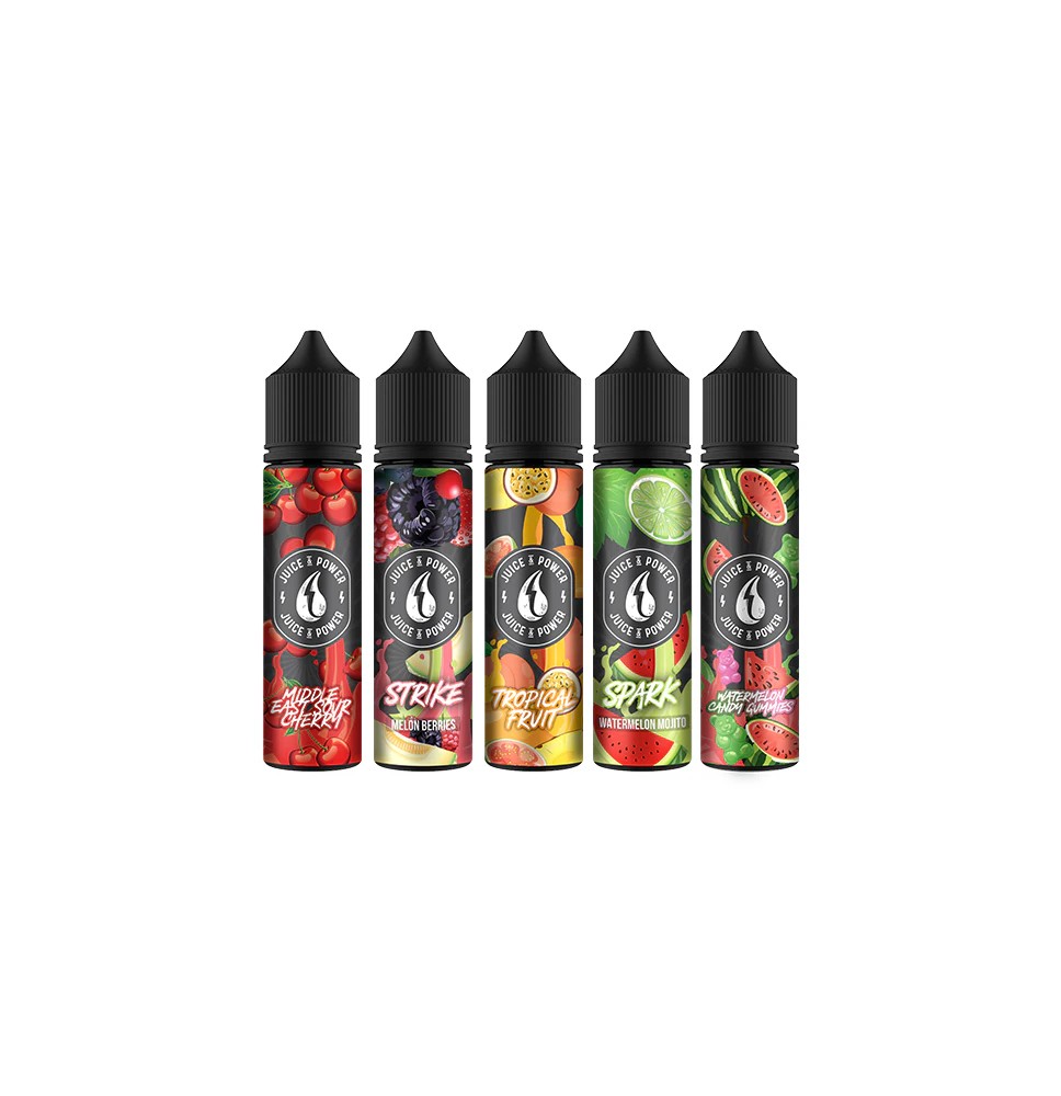 0mg Juice N Power Shortfills 50ml (70VG/30PG)